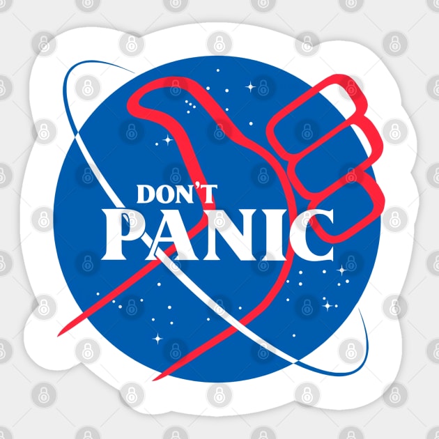 DON'T PANIC Sticker by artdrawingshop